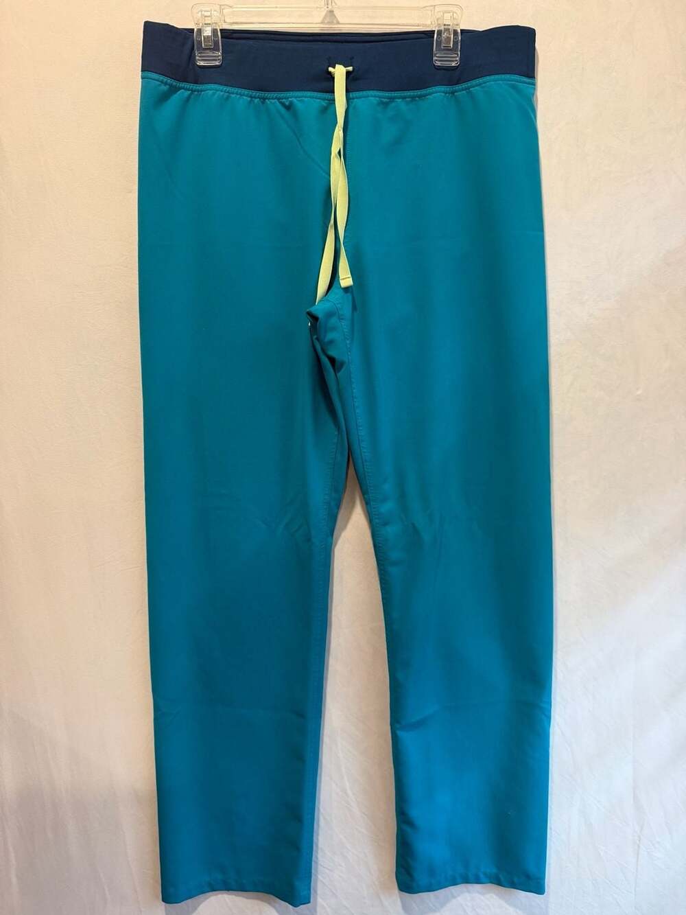 Figs Technical Collection Scrub Pants Teal Size L/T Tall
